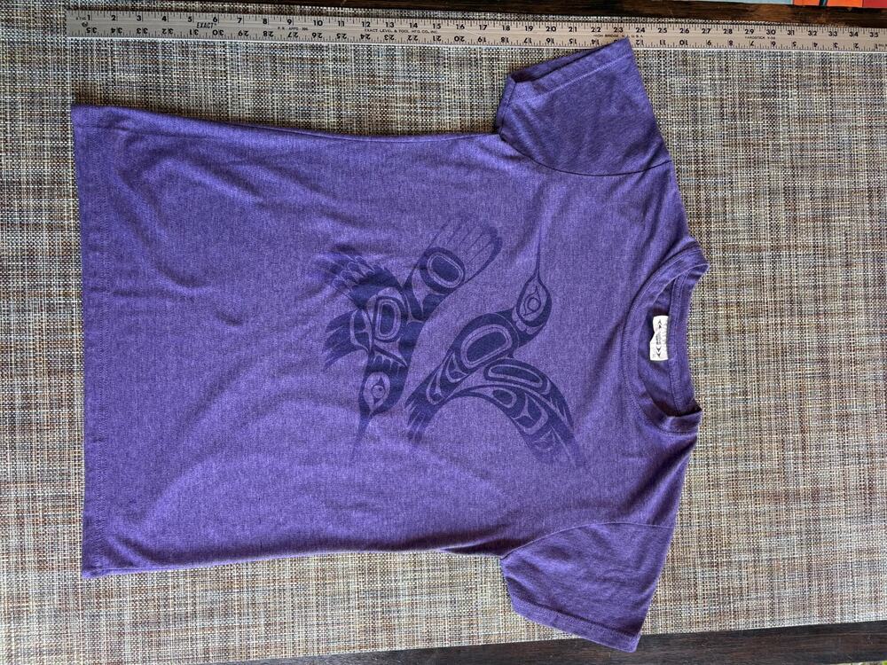 Native North purple graphic t-shirt short sleeve crewneck XL